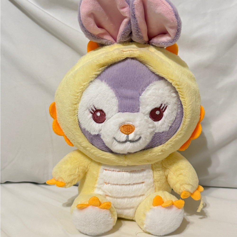 New Adorable Yellow and Purple Plush Toy